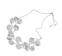 XITEA Women's Ginkgos Leaf Choker Necklace Ginkgos Leaf Pattern Necklace Earrings Accessory for Enhancing Your Outfits
