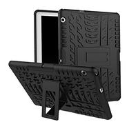 XITODA Huawei MediaPad T3 10 Case, Armor Style Hybrid PC + TPU Protective Case with Stand for Huawei MediaPad T3 10 9.6-Inch Tablet 2017 Release Cover Protection - Black