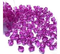 xitoio 200 Piece Premium Acrylic Gems Set Acrylic Plastic Gem Stone Ice Rocks for Table Scatter Vase Fish Tank Decoration Red (Rose Red)