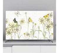 xitoio All-Inclusive Elastic TV Dust Cover - Dust-Proof Screen Protector for 32” to 80” TV/PC Displays (Butterfly, 65 inches)
