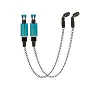 xitoio Bobbins Carp Fishing, 2pcs Fishing Bobbins, Bite Alarm Chain, Bite Indicators for Carp Fishing Swingers, Practical Night Fishing Accessories for Beginners (Blue)