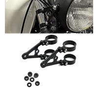 Xitomer 1 Pair for Front Fork Tubes 50mm, CNC Mount Headlight Brackets, Head Lamp Holder for 7" or 5.75" Round Headlight (50mm)
