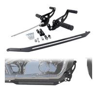 Xitomer 2’’ Forward Controls Foot Pegs Fit for XVS650 V-STAR Custom/Classic/Silverado 1999-2016, XVS400 Dragstar 1996-2001 Forward Footpeg Footrest Footpegs Adjustable Set