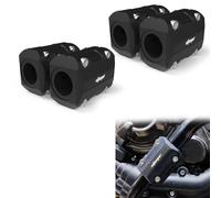 Xitomer 2 pair 22mm/25mm/28mm Motorcycle Engine Guard Bumper Crash Bar Protectors, Motorcycle Crash Bar Protectors Frame sliders (Black)