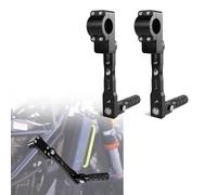 Xitomer 22-28mm Adjustable Highway Peg Mounts Rider Fit for MT-09 MT-07 Tenere 700 Adjustable Footpeg Long Angled Mount Kit Motorbike Engine Guards Crash Bars Footrest Mounting Brackets Arms (Black)