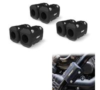 Xitomer 3 pair 22mm/25mm/28mm Motorcycle Engine Guard Bumper Crash Bar Protectors, Motorcycle Crash Bar Protectors Frame sliders (Black)