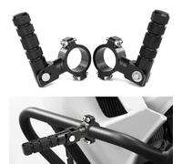 Xitomer 32mm 38mm Motorbike Highway Foot Rest Foot Peg 1 1/4” 1 1/2” Crash Bar Engine Guard Footrest Pedal Fit for 32mm 38mm Round Frame Bar Fit for Scout Bobber Sportster V-STROM R1200GS R1250GS