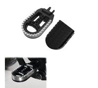 Xitomer Stainless + Rubber Motorbike Bike Foot Pegs, Fit for Monster 620 696 796 797 1100 1100S Scrambler Urban Motard SIXTY2 400 Cafe Racer, Motorbike Footrest Wide Fat Foot Pegs Footpeg Footrest