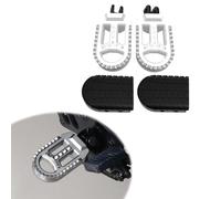 Xitomer Stainless + Rubber Motorbike Bike Foot Pegs, Fit for MT-03 MT-07 MT-09 MT-10 FJR1300 XSR900 XV950CR Racer MXT850 Niken Tracer 900, Motorbike Footrest Wide Fat Foot Pegs Footpeg