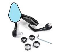 Xitomer Universal Bar End Mirrors, Rear View Mirrors Side Mirrors Fit for RSV4/GSX-S750/GSX250R/GSXS-1000F/MT-25/YZF R3/MONSTER/SCRAMBLER/ST2 3 4/848/899/1299 Panigale (Black)