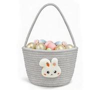 XITVVyg Easter Basket,Easter Baskets for Kids,Easter Basket with Handle,Empty Bunny Egg Basket,Easter Egg Hunt Gift Basket for Kids,Easter Candy Carry Bucket for Easter Egg Hunts,Storage,Party Gifts