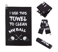 XITVVyg Golf Funny Towel Golf Microfiber Cleaning Cloth for Golf Ball With Clip,Golf Accessories,for Fitness Sport Outdoor Yoga,Funny Gift for Men Golfers Husband Boyfriend Dad Lover