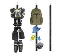 XITVVyg Hockey Drying Rack, Sports Gear Organizer with 5 Hooks For Home Travel Outdoor Baseball Using in Hockey Skating Football Lacrosse Camping Fishing- Sports Gear Hanger,Ice Hockey Gifts (Black)