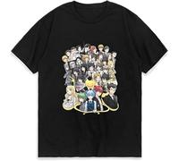 XIU CHUAN Assassination Classroom Koro T-Shirt for Men 2022 T-Shirts Student Short Sleeves Tees Size M Black