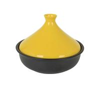 XIUCAI 1-3people Tagine Cooking Pot, Moroccan Ceramic Handmade Pots With Lid, High Temperature Resistance and Moisture Retention, for Your Kitchen, Restaurant,Yellow