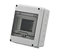 XIUCAI 5-Way Distribution Box | IP65 Waterproof Electrical Box | ABS Plastic & Transparent PC Cover | Indoor & Outdoor Wall Circuit Breaker Protection,5 Way Circuit