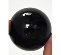 XIUCAI Feng Shui Crystal Ball, Purifies Energy, Boosts Power, Wealth & Luck, Perfect for Yoga, Meditation, Photography & Fortune Telling Decor,Black,80mm
