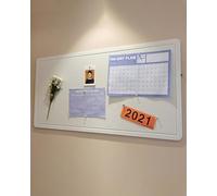 XIUCAI Self Adhesive Felt Bulletin Board Fabric Pin Board for Wall Organization and Decoration for Home Classroom Office,White,90 * 120cm