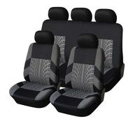 XIUDAM 5 Seats Universal Car Seat Covers for Skoda Roomster (2012-2014), Seat Protectors Front Rear Seat Cover Full Sets Full Surround Seat Covers Accessories,B/Gray