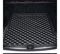 XIUDAM Car Leather Boot Liner Mat for MG MG5 EV (Estate) 2020 2021 2022, Trunk Protector Mat Waterproof Non-Slip Tray Liners Luggage Mat Custom Fit Interior Accessory,B/Black and White