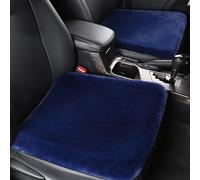 XIUDAM Plush Car Front Seat Cushion Seat Covers for Dacia Duster 2010-2025, Winter Soft and Warm Front Back Seat Pad Protector Mat Car Interior Accessories,E/Blue