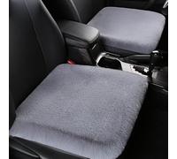 XIUDAM Plush Car Front Seat Cushion Seat Covers for Ford Fiesta St-Line/Active 2008-2020 2021 2022 2023 2024, Winter Soft and Warm Front Back Seat Pad Protector Mat Car Interior Accessories,B/Grey