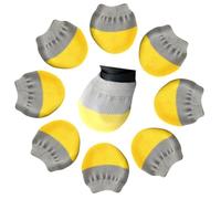 Xiufortion 8 PCS Luggage Suitcase Wheels Socks Dust Socks Prevents Dirt And Rolling Keep Floors Clean Luggage Wheels Cover Socks, Yellow, Suitcase Wheels Socks