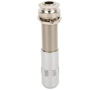 Xiuganpo 1/4in Guitar Endpin Plated Copper Compact Contacts for Perfect Tone, Guitar Accessories for Acoustic DIY Pickups, Silver 1pc