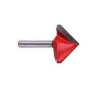 Xiuganpo 1/4inch V Grooving Router Bit, 3D Engraving Chamfer Bit for Materials Acrylic MDF PVC, Carbide Tipped CNC Engraving for Woodworking, Craft Making