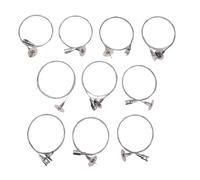 Xiuganpo 10 Pcs Ceiling Sign Hanger, 2m 1.5mm Stainless Steel Adjustable Hanging Wire with Hook, for LED Panel Light Billboard Mirrors Pictures Wall Dcorations 66LBS Load Capacity (10pcs)