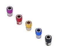 Xiuganpo 10 Pcs Magnetic Screw Ring Set for Easy Screw Holding and Assembly in Red Yellow Blue Purple Black Color Aluminum Alloy
