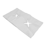 Xiuganpo 100Pcs Disposable Breathable Face Rest Cover Good Water Absorption for Beauty Salons, SPA Clubs ([White] Cross hole scarf)