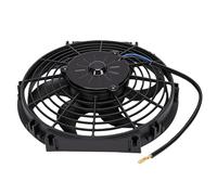 Xiuganpo 10in 80W Electric Radiator Cooling Fan, Curve Blade Engine Push Pull Slim Mount Bracket Universal 12V for Vehicle Radiator Engine Cooling System, Agricultural Equipment Ventilation