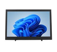 Xiuganpo 10in Monitor, IPS 1024x600 USB Headphone 178° Angle Multimedia Interface for Gaming Devices Computers Laptops Dvrs, Portable Monitor with Dual Speakers External Display