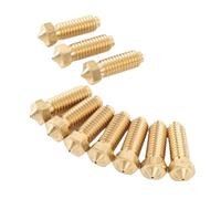 Xiuganpo 10PCS Brass Nozzles Replacement for 3 3D Printer (0.8mm)