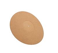 Xiuganpo 12in Soft Cork Anti-Static Turntable Slipmat Record Pad for 12-inch Record Players, Durable Non-Slip Mat for Better Playback Effect