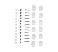 Xiuganpo 12Pcs Guitar Machine Head Tuner Knobs Odorless Tuning Pegs Buttons Perfect for Classical and Folk Guitars Durable Plastic (large square)