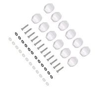 Xiuganpo 12Pcs Guitar Machine Head Tuner Knobs Odorless Tuning Pegs Buttons Perfect for Classical and Folk Guitars Durable Plastic (small square)
