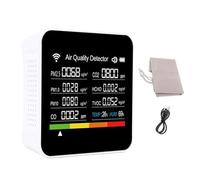 Xiuganpo 14 in 1 Air Quality Monitor Indoor with High Precision Sensors, 2.8 TFT Display Screen, 14 Functions, Air Quality Detector for Pm2.5, Vocs, Temperature, and Humidity