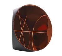 Xiuganpo 17.8mm Optical Glass Corner Prism Copper Coated Trihedral Retroreflector High Precision Polished Lens for Surveying Instruments Total Station Range Finder Accessories