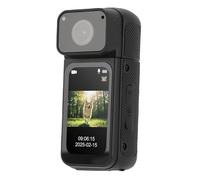 Xiuganpo 2.7K Mini Body Camera, Thumb Size Action Camcorder with 1.47 Inch Screen, Wearable Camera with Lanyard, 180° Rotating Lens, for Outdoor Work Travel Speech (Black)