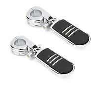 Xiuganpo 2 Motorcycle Footpegs with Mounting Brackets, 32mm Chrome Highway Foot Pegs Fit for GoldWing GL1500 GL1800