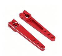 Xiuganpo 2 Pcs 1.75 Inch 25T Servo Arm, Red Aluminum Alloy