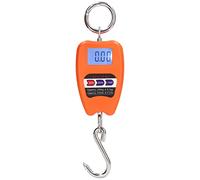 Xiuganpo 200Kg Digital Hanging Scale, Precise Handheld Hanging Scale with Clear LCD Display, Easy To Operate, Portable Digital Crane Scale for Farm Fishing Workshop Family (Orange)