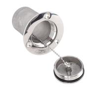 Xiuganpo 2in 316 Stainless Steel Boat Fuel Deck Filler, Screw Fixing