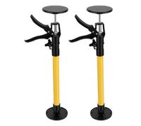 Xiuganpo 2PCS Cabinet Jacks Support Pole, 360 Degree Rotating 45 Degree Tilt Head Third Hand Tool with Base Plate Adjustable Support Pole for Woodworking Home Renovations