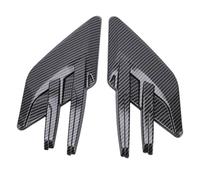 Xiuganpo 2Pcs Car Side Vent Trim, Carbon Fiber Style ABS Plastic Mudguard Air Wing with Streamlined, Car Mudguard Side Air Vent Trim Sticker for Cars Trucks SUVs