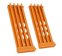Xiuganpo 2pcs Pigeons Foot Ring Holder Durable Plastic Bands Rack for Easy Placement of Parrots Ducks Chickens 6mm (Yellow)