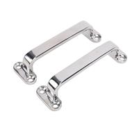 Xiuganpo 2pcs RV Door Grab Handle, 120mm 316 Stainless Steel Boat Grab Handle with Mirror Polished Finish, Ergonomic Marine Handrail for Yachts RVs Trucks Cars Apartments