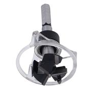Xiuganpo 3 Flute Cuttingbit, Safe and Clean 35 Mm Hole Opener for Installing The Furniture Drill